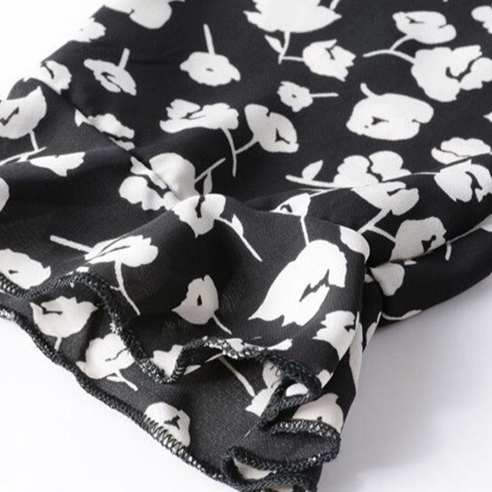 Années 40 Robe Croisée Imprimée Floral Rétro - Ma Penderie Vintage