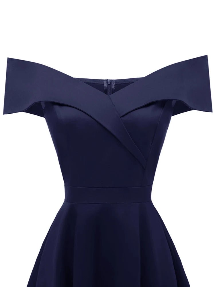 Années 50 Robe Épaules Tombantes Vintage Glamour - Ma Penderie Vintage