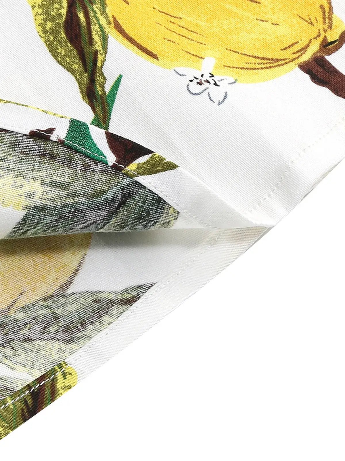 Années 50 Robe Trapeze Imprimé Citron - Ma Penderie Vintage