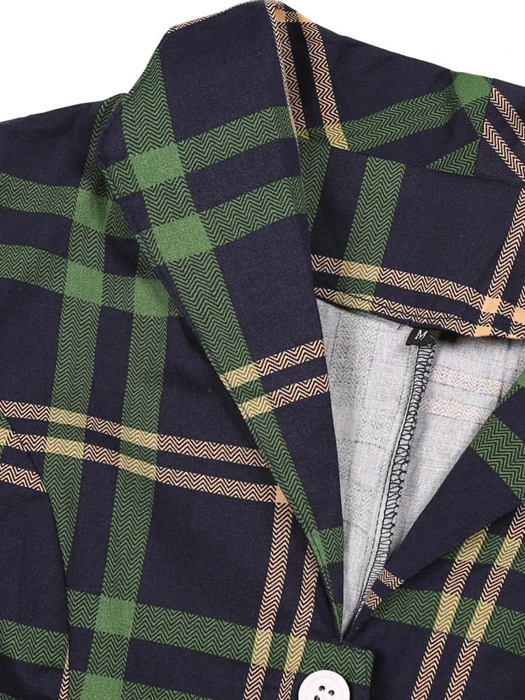 Années 40 Robe Swing À Carreaux Rétro - Ma Penderie Vintage