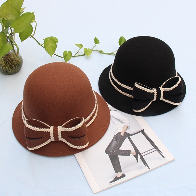 Années 60 Chapeau Derby Rétro Noeud Bicolore - Ma Penderie Vintage