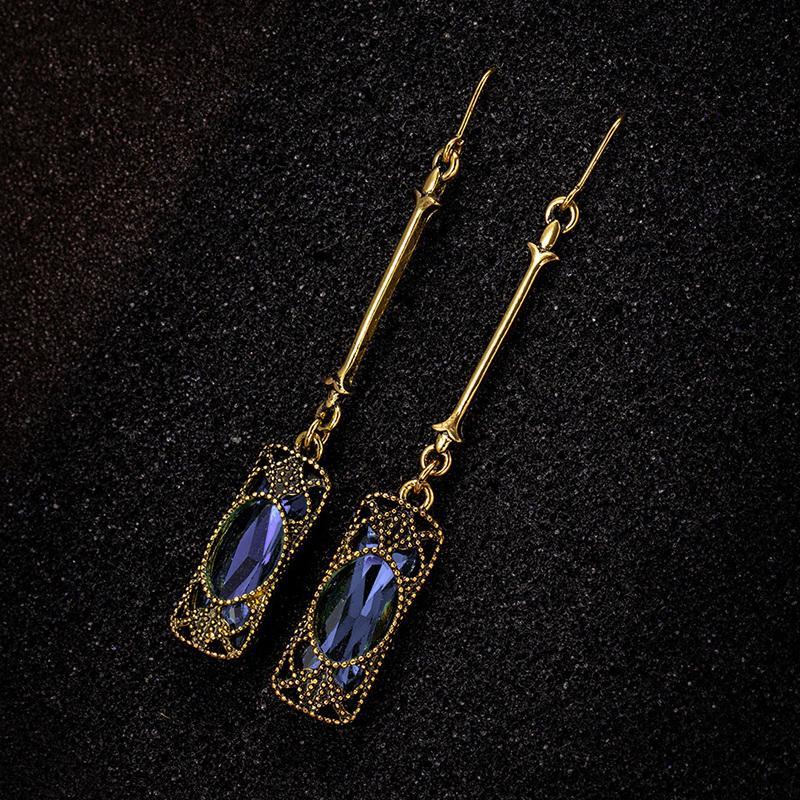 Années 20 Boucles d'Oreilles À Crochets Art Nouveau - Ma Penderie Vintage