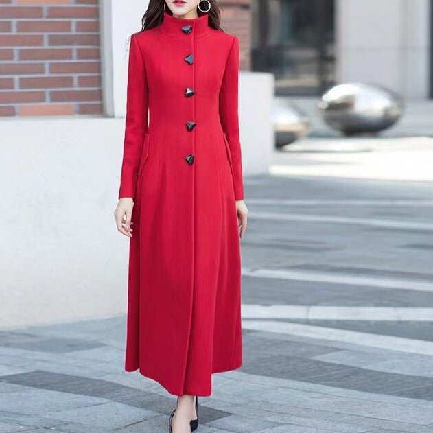 Années 60 Manteau Long Rétro Jackie O - Ma Penderie Vintage