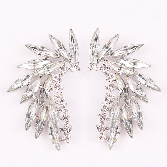 Années 50 Boucles d’Oreilles Strass Cocktail - Ma Penderie Vintage