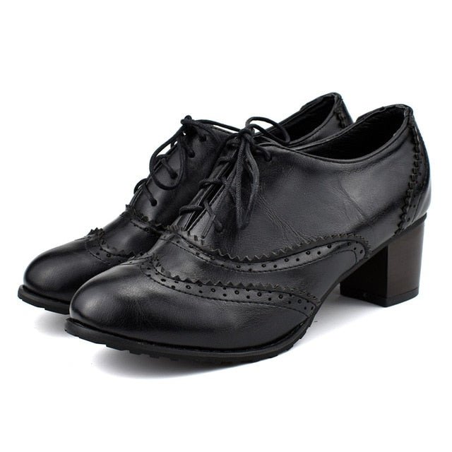 Années 40 Chaussures À Talon Rétro Oxford - Ma Penderie Vintage