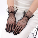 <tc>Años 50</tc> Guantes de lunares <tc>Pin Up</tc> Glamour