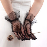 <tc>1950's</tc> Pin Up Polka Dot Gloves <tc>Glamour</tc>