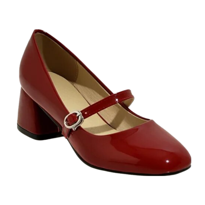 <tc>Años 60</tc> Zapatos Merceditas Retro Charol