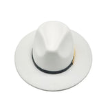 Années 80 Chapeau Vintage Fedora Plume Dorée - Ma Penderie Vintage