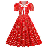 Années 50 Robe Évasée Imprimé Rockabilly - Ma Penderie Vintage