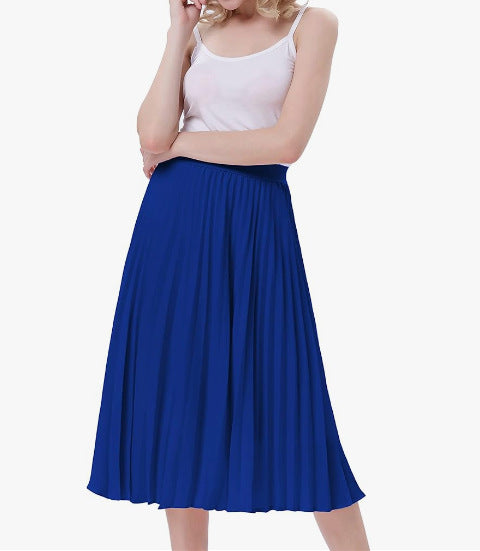 <tc>1940's</tc> Rock A Billy Pleated Midi Party Skirt