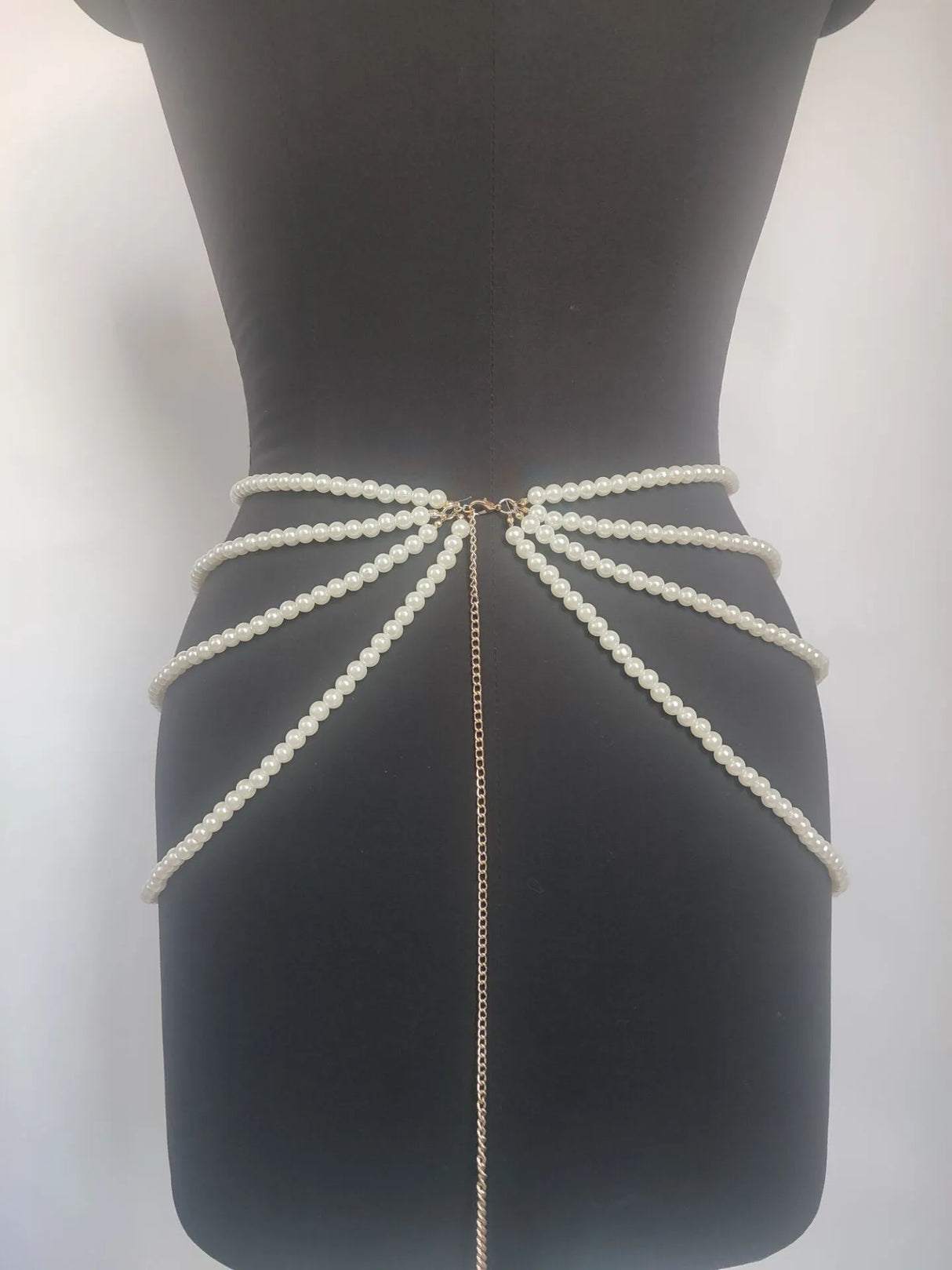 Années 80 Ceinture 4 Rangs de Perles Fantaisie Cambon - Ma Penderie Vintage