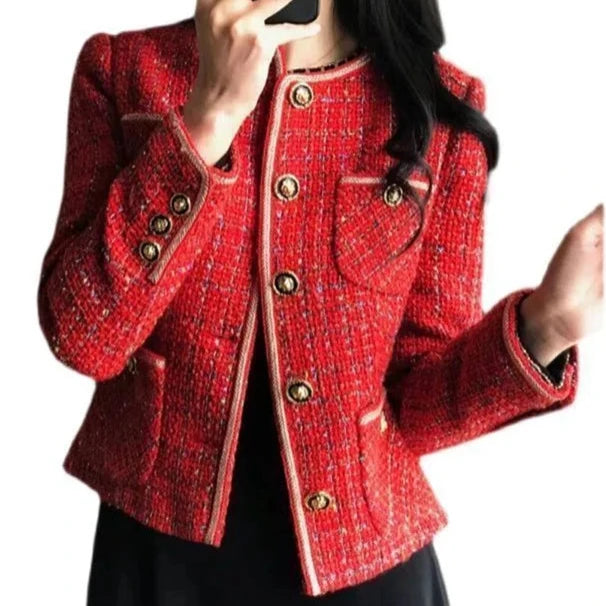 Années 60 Veste Tweed Glamour Jackie