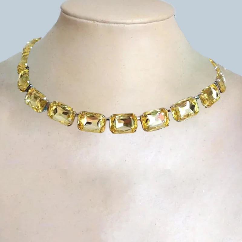 Années 50 Collier Rétro Strass Monaco