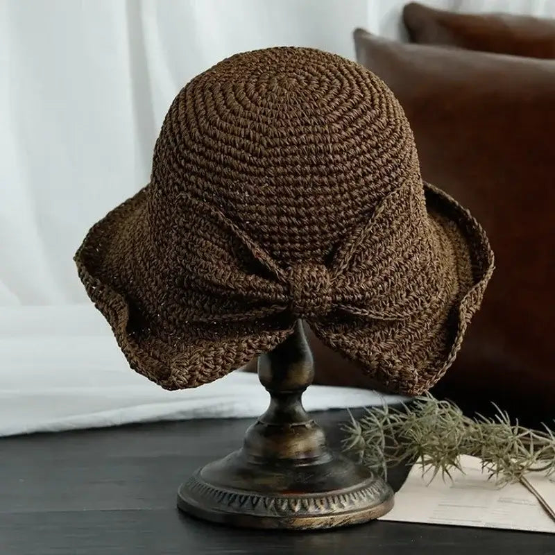 Années 40 Chapeau d'été En Paille Rétro - Ma Penderie Vintage