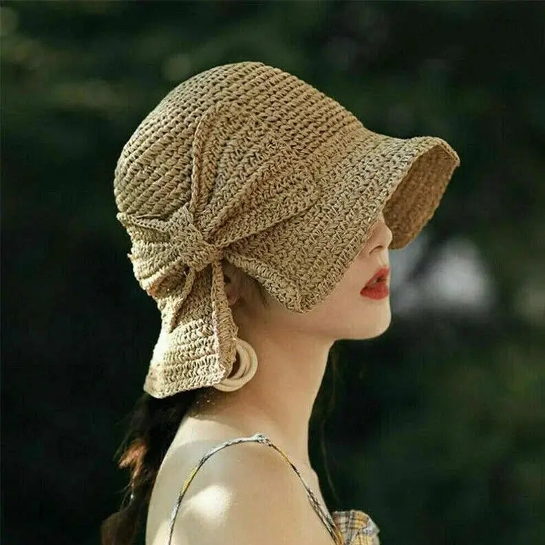 Années 40 Chapeau d'été En Paille Rétro - Ma Penderie Vintage