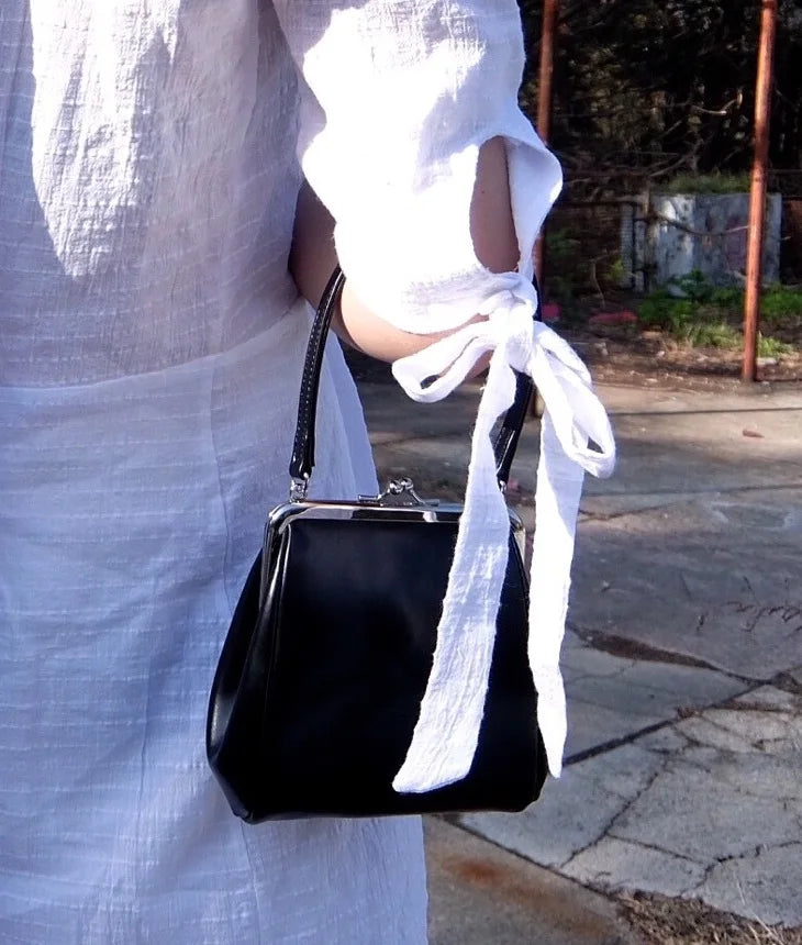 <tc>1950's</tc> Small Vintage Synthetic Leather Bag