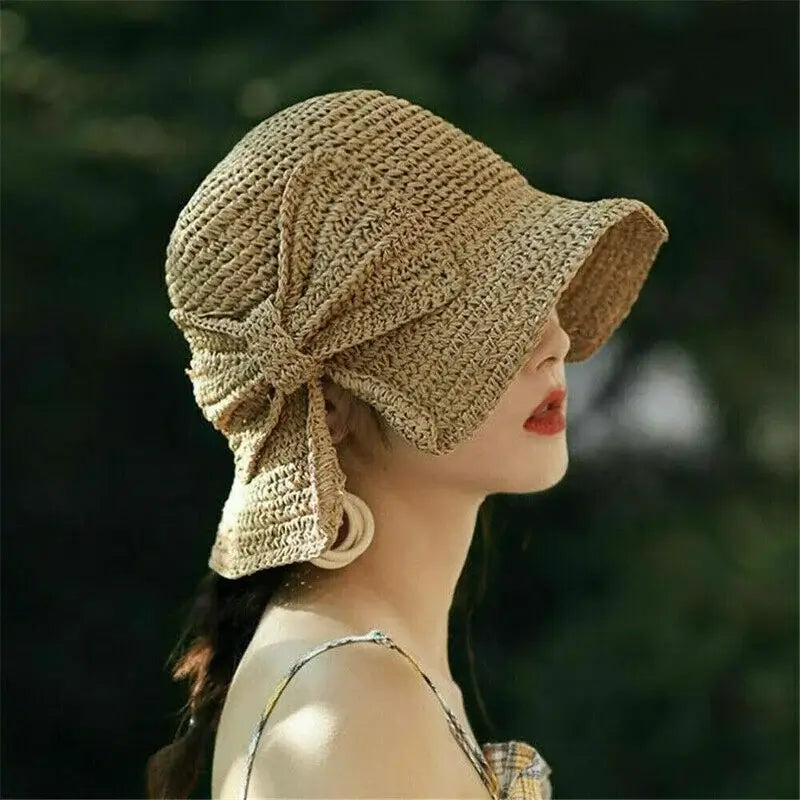 Années 40 Chapeau d'été En Paille Rétro - Ma Penderie Vintage