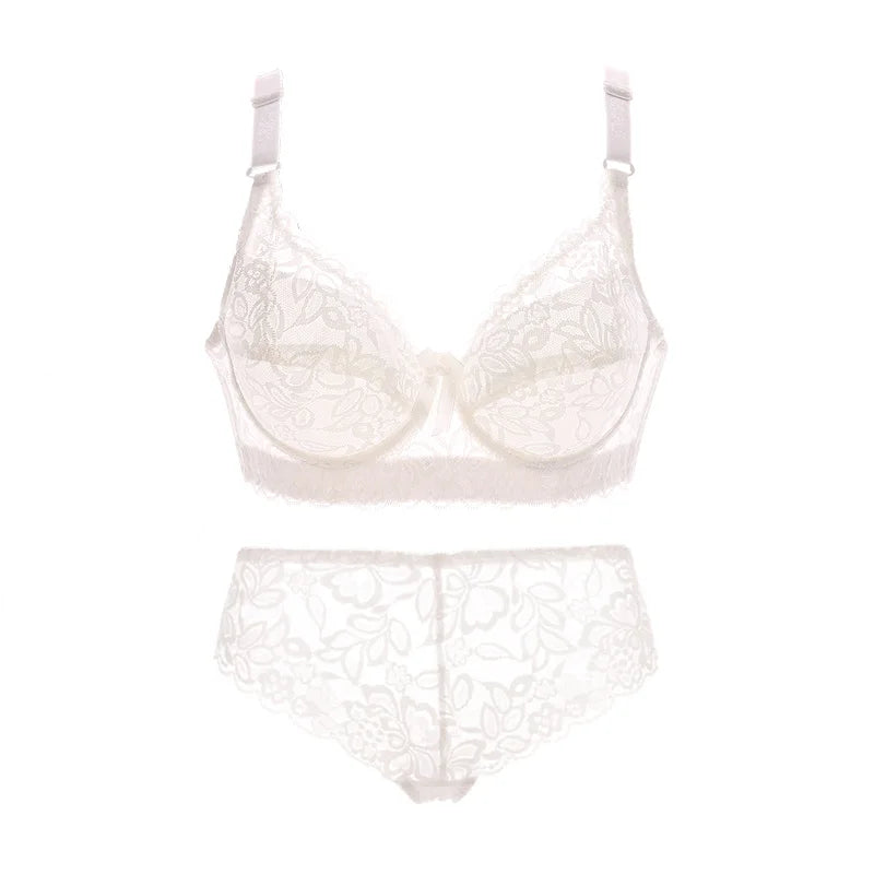 Années 70 Ensemble Lingerie Dentelle Florale Rétro