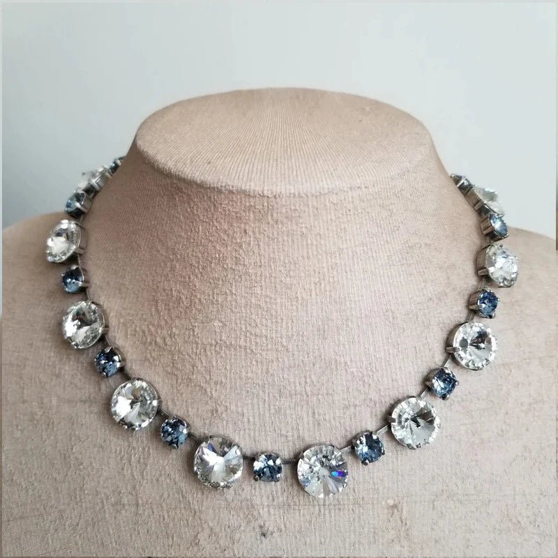 Années 50 Collier Rétro Strass Monaco