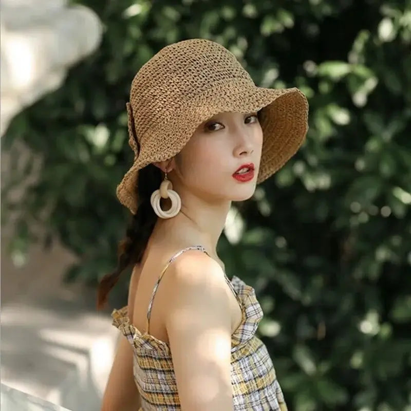 Années 40 Chapeau d'été En Paille Rétro - Ma Penderie Vintage