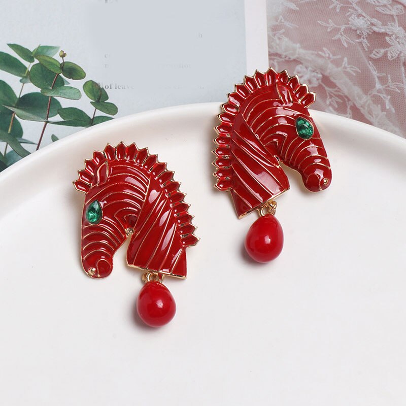 <tc>1970's</tc> Retro Safari Earrings