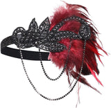 Années 20 Headband Charleston Paillettes et Plumes