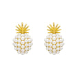 Années 40 Boucles d'oreilles Vintage Ananas Perle