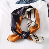 Années 50 Foulard Imprimé Rayures Vintage - Ma Penderie Vintage