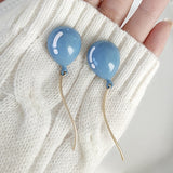 |200001034:361180#blue|1005002859448945-blueAnnées 60 Boucles d'oreilles Ballon Rétro - Ma Penderie Vintage