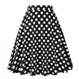 <tc>1950's</tc> Pin Up Polka Dot Circle Skirt