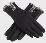 <tc>Años 40</tc> Guantes de piel glamorosos otoño-invierno