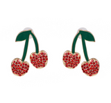 <tc>Años 60</tc> Pendientes retro Joyas de cristal