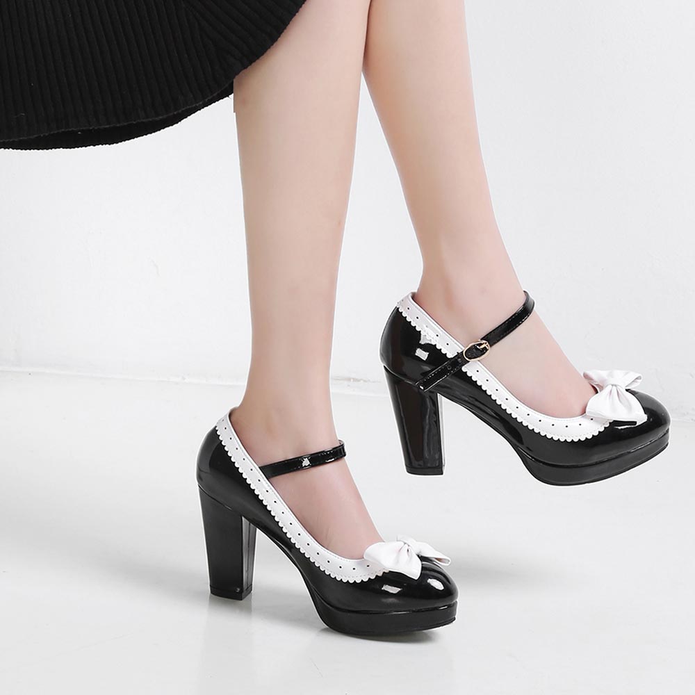 <tc>1950's</tc> Retro Pin Up Heeled Shoes