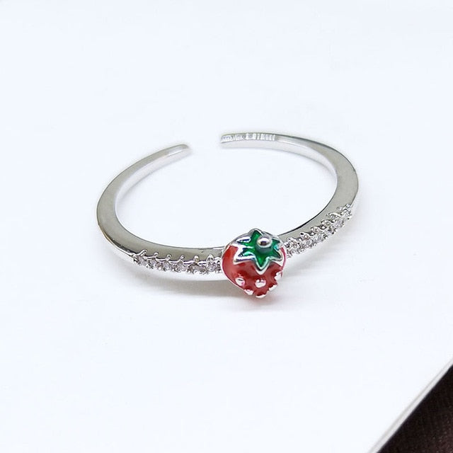 Années 60 Bague Fraise Rétro - Ma Penderie Vintage