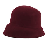 Années 60 Chapeau Cloche Rétro Fedora Merlot - Ma Penderie Vintage