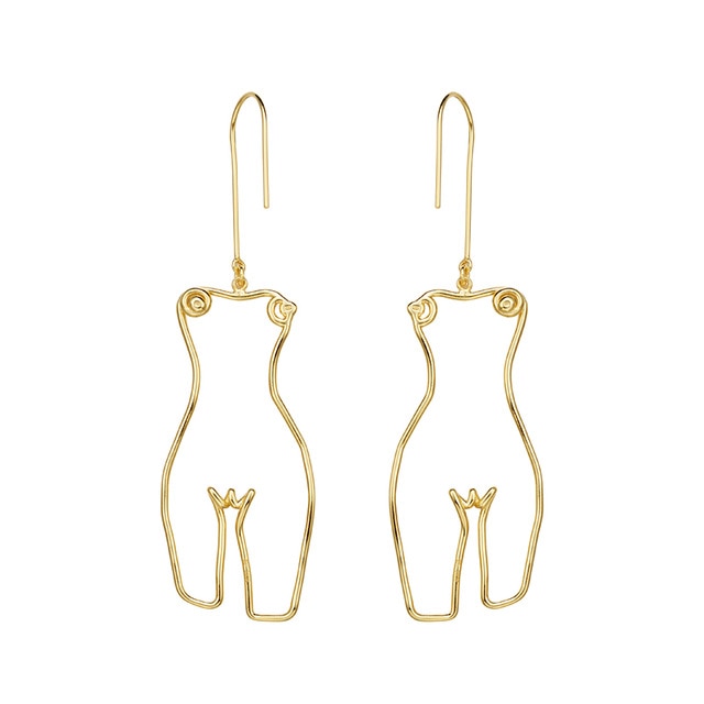 <tc>Años 60</tc> Pendientes cuerpo Picasso