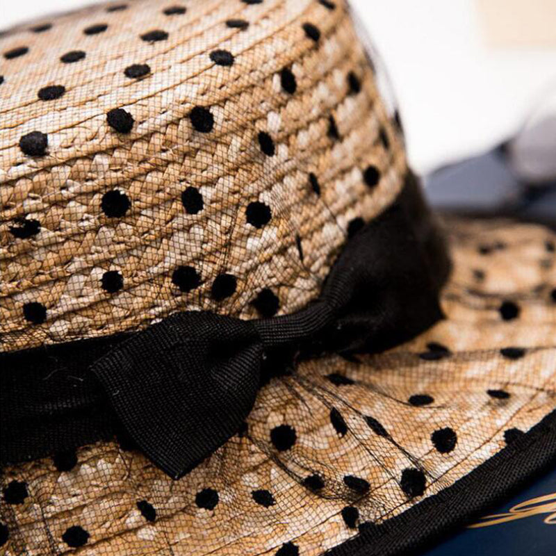 Années 60 Glamour Chapeau Rétro À Pois Paris