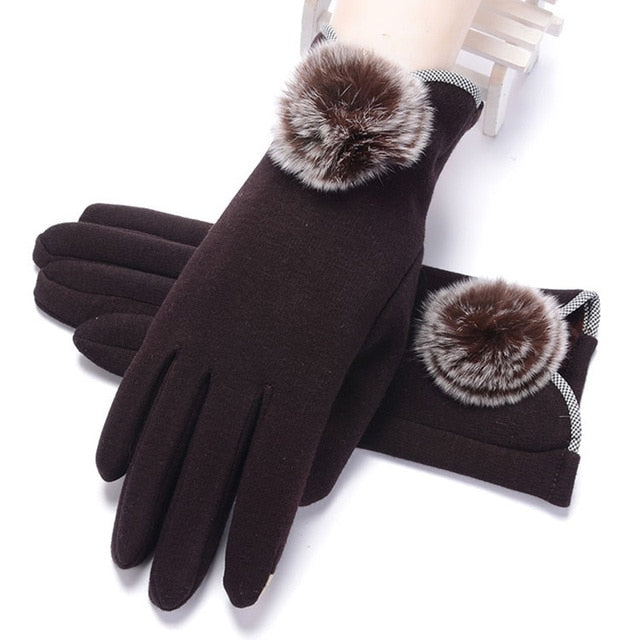 <tc>Años 40</tc> Guantes de piel glamorosos otoño-invierno