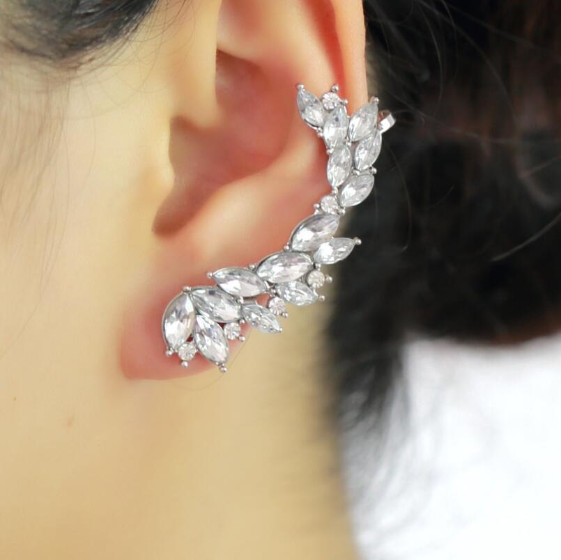 Années 50 Boucles d’oreilles Grimpantes Strass Rétro