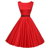 <tc>Años 50</tc> Vestido acampanado <tc>Pin Up</tc> Hepburn