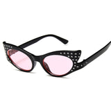 <tc>Años 60</tc> Gafas de sol tipo ojo de gato con tachuelas